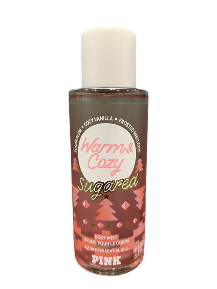 VICTORIA’S SECRET PINK WARM & COZY SUGARED FRAGRANCE BODY MIST SPRAY 8.4 oz New