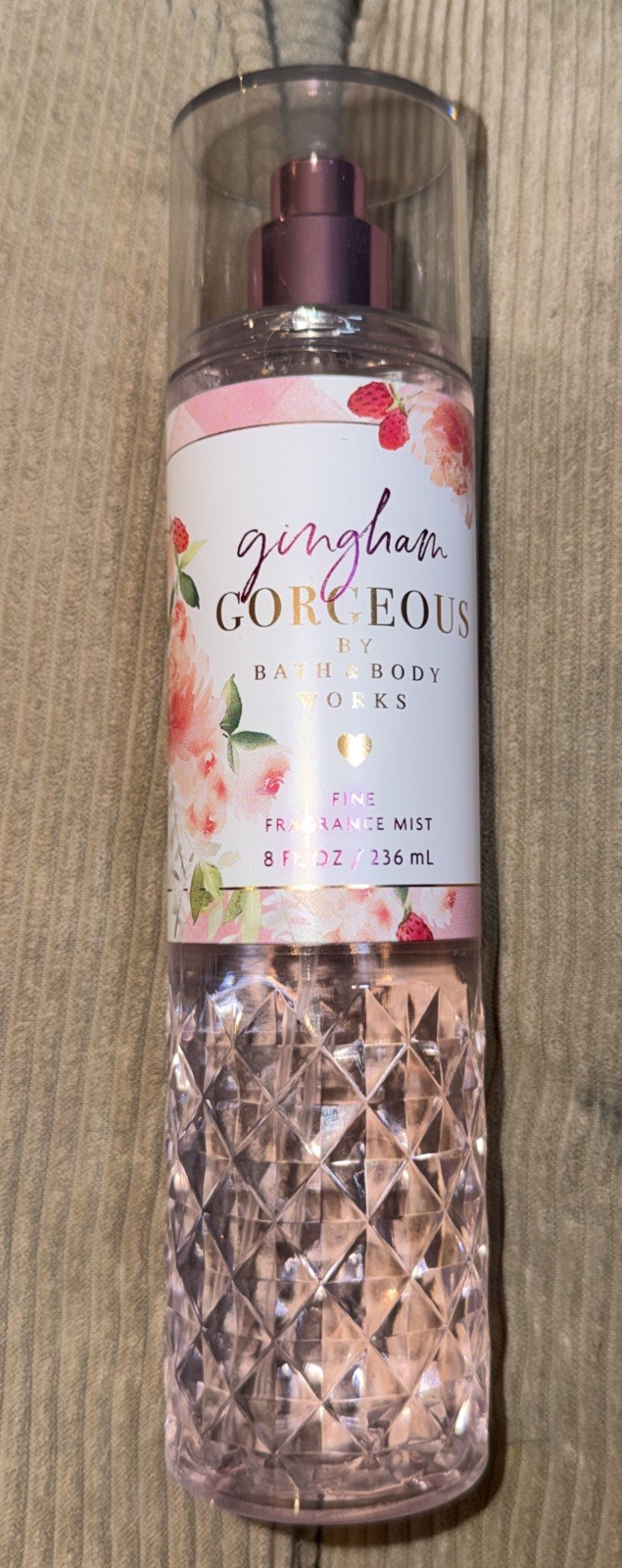 ONE Bath & Body Works GINGHAM GORGEOUS Fine Fragrance Mist Spray 8 oz NEW!